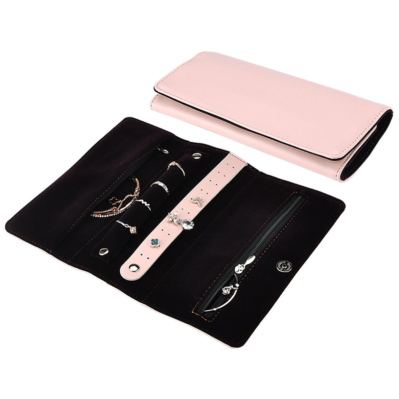 Jewelry Roll Travel Organizer