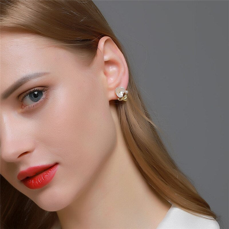 Pansy Stud Earrings
