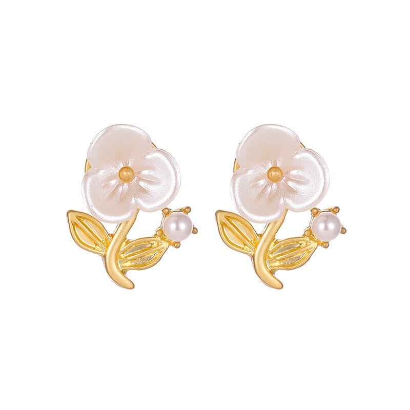 Pansy Stud Earrings