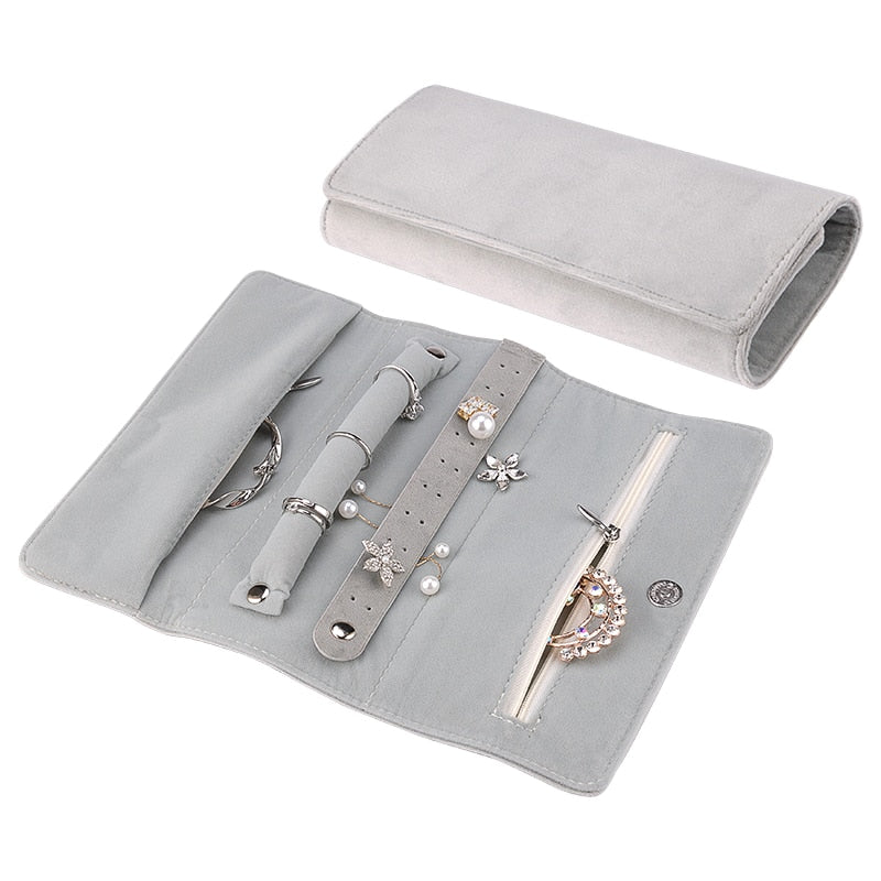 Jewelry Roll Travel Organizer