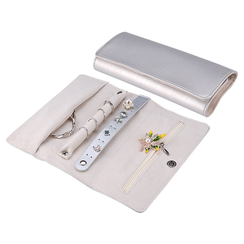 Jewelry Roll Travel Organizer