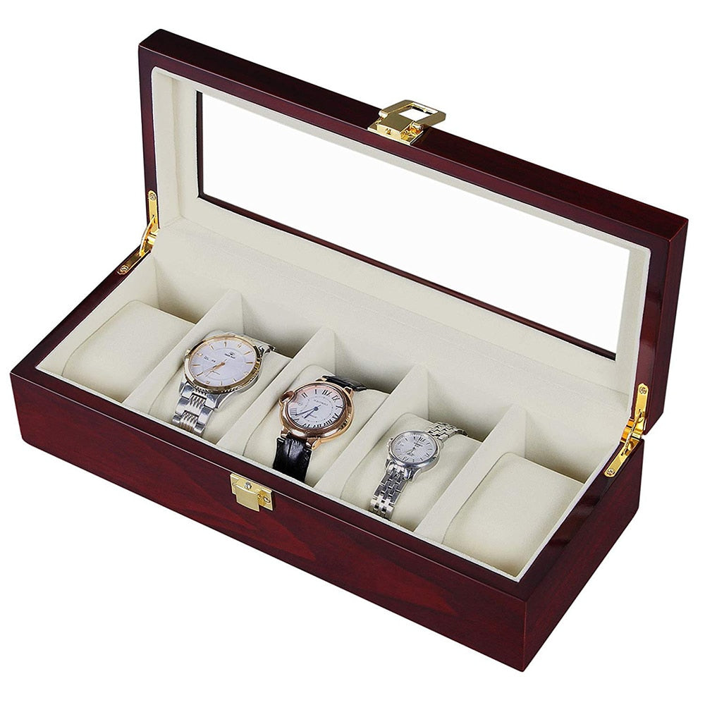 Wooden Watch Box Organizer