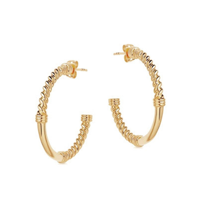 Bold Knotted Hoops